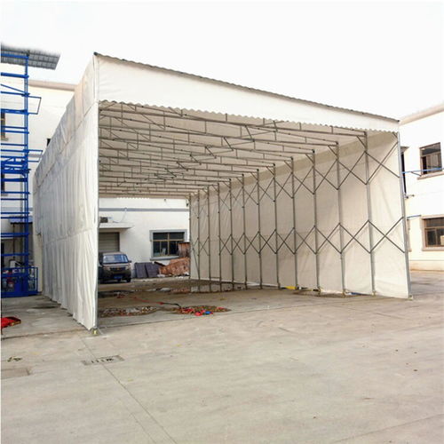 陕西电动活动防雨仓库帐篷与停车棚推拉篷 色泽光润，实用与美观兼备